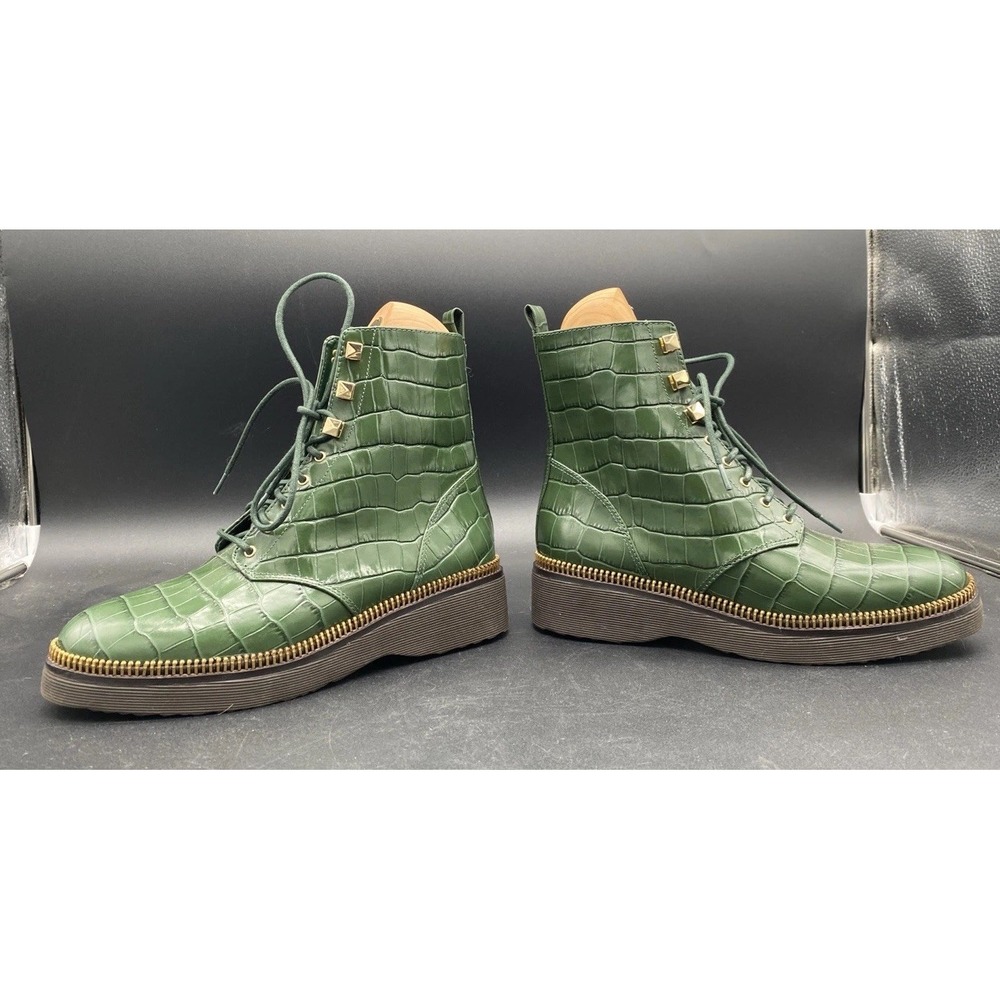 Michael KORS Haskell Crocodile Embossed‎ Leather Bootie Men's 9M - Picture 4 of 16